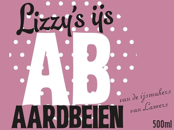 Lizzy's ijs beker Aardbeien 500 ml